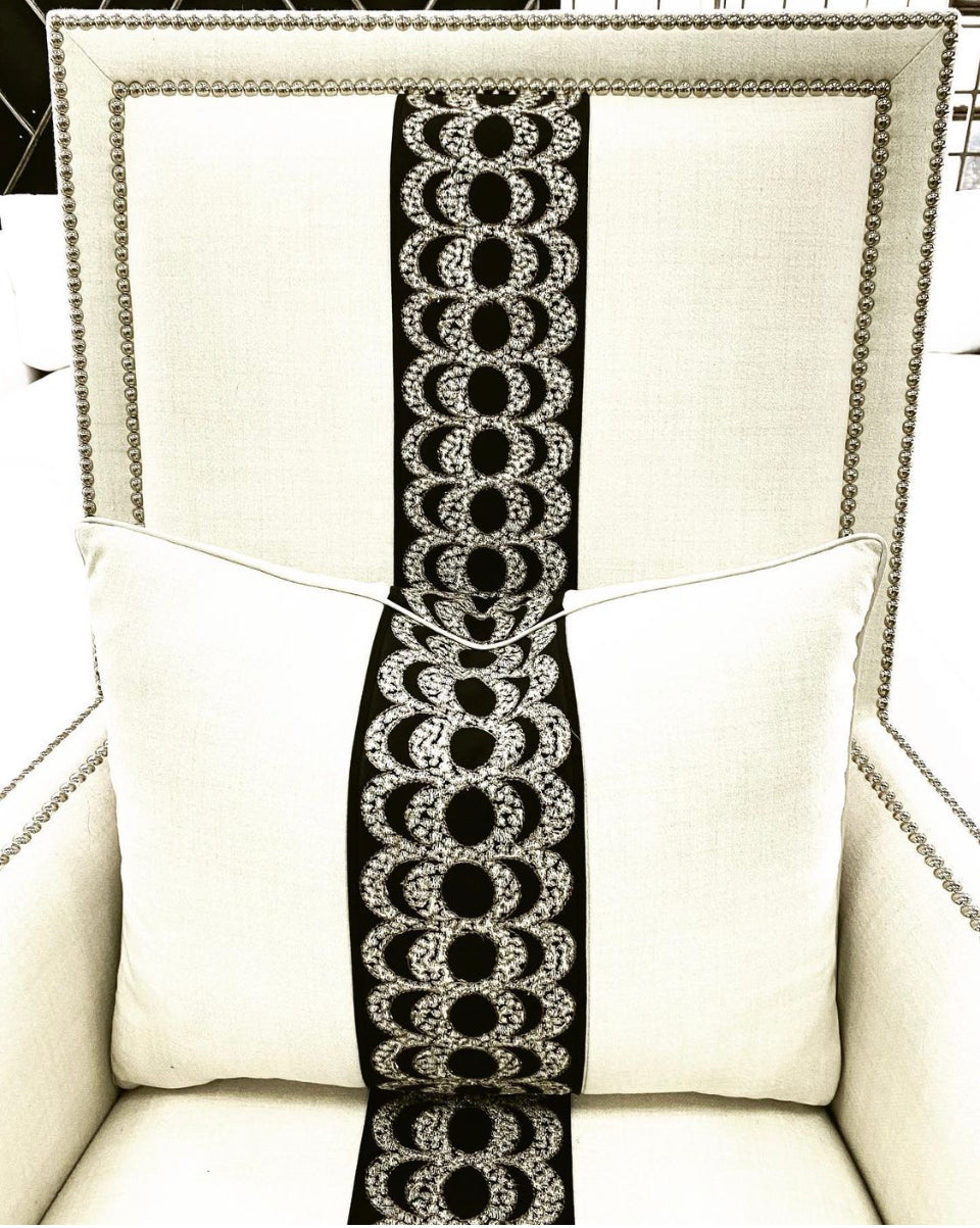Baron Contemporary Black Armchair - Luxury Living Collection