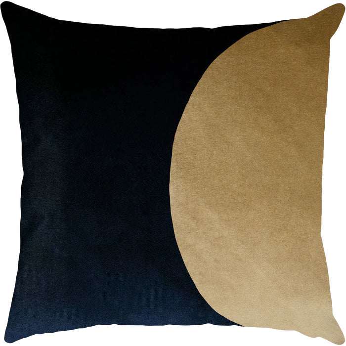 Blue & Camel I Throw Pillow Cover - Designer Collection