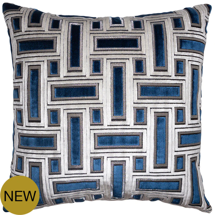 Sapphire Blue Throw Pillow Cover - Designer Collection
