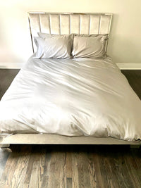Essence Grey Velvet Bed