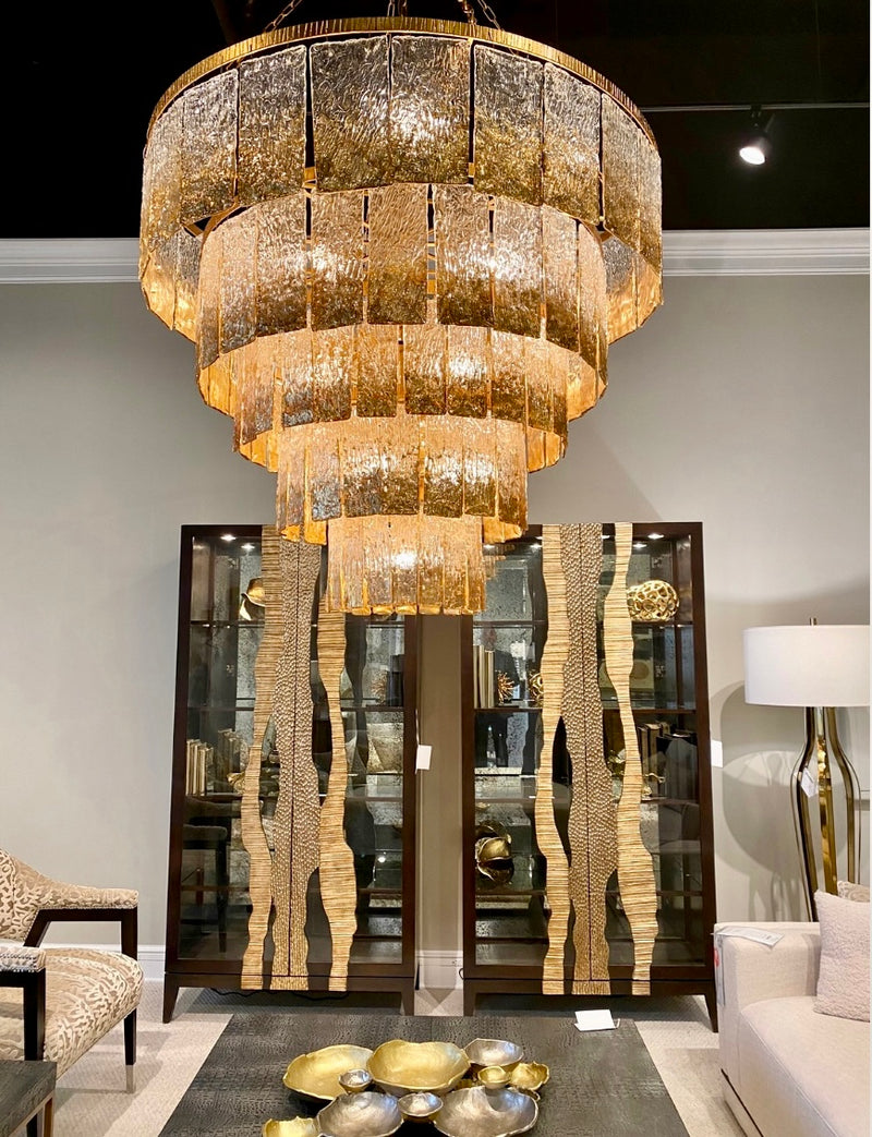 Freesia Twilight Glass Chandelier - Luxury Living Collection