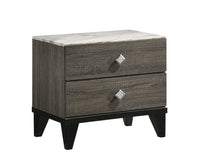 Morea Smoke Grey Nightstand - Luxury Living Collection