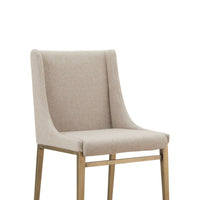 Sita Beige & Brass Dining Chair (Set of 2)