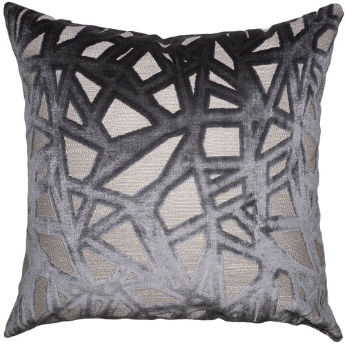 Abstract Grey Throw Pillow Cover - Designer Collection