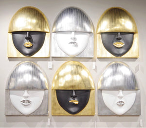 Kiss Face Wall Sculpture