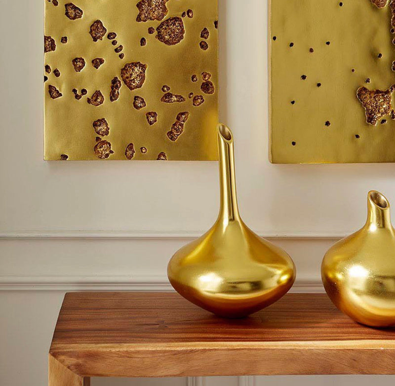 Julia Gold Leaf Decorative Vase