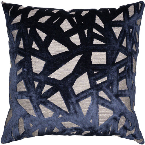 Abstract Blue Throw Pillow Cover - Designer Collection