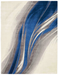 Celestia Ivory/Grey/Blue Rug - Elegance Collection
