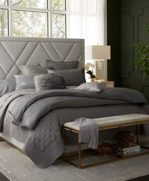 Idabelle Burnished Silver King Bed - Luxury Living Collection