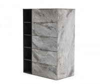 Hills Grey Wash & Faux Marble Chest