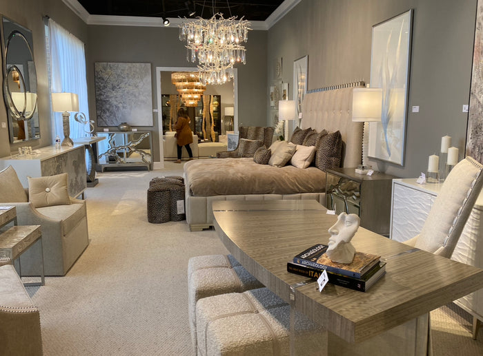 Lotus Grey Desk - Luxury Living Collection