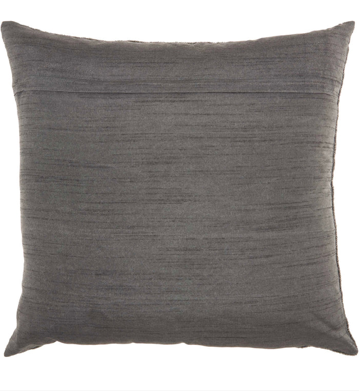 Couture Pewter Dazzle 20" x 20" Throw Pillow - Elegance Collection