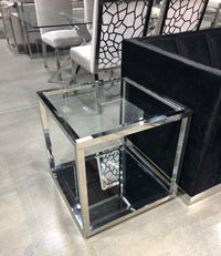 Paradisium Stainless Steel Square End Table