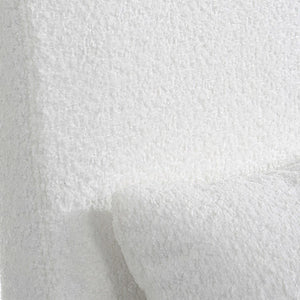 Hazel Armless White Linen Chair