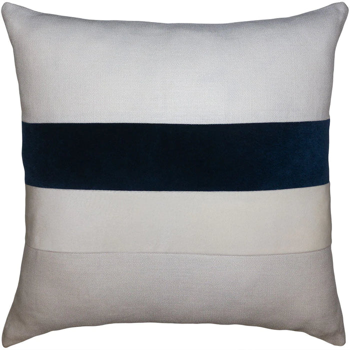 Blue & White Stripe Throw Pillow Cover - Designer Collection