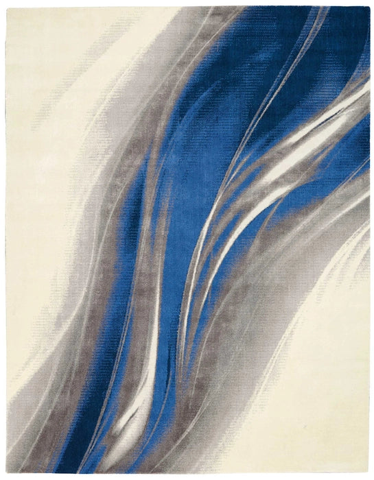 Celestia Ivory/Grey/Blue Rug - Elegance Collection