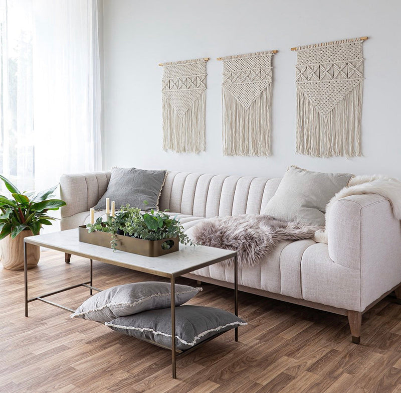 Troye Cream Condo Size Sofa
