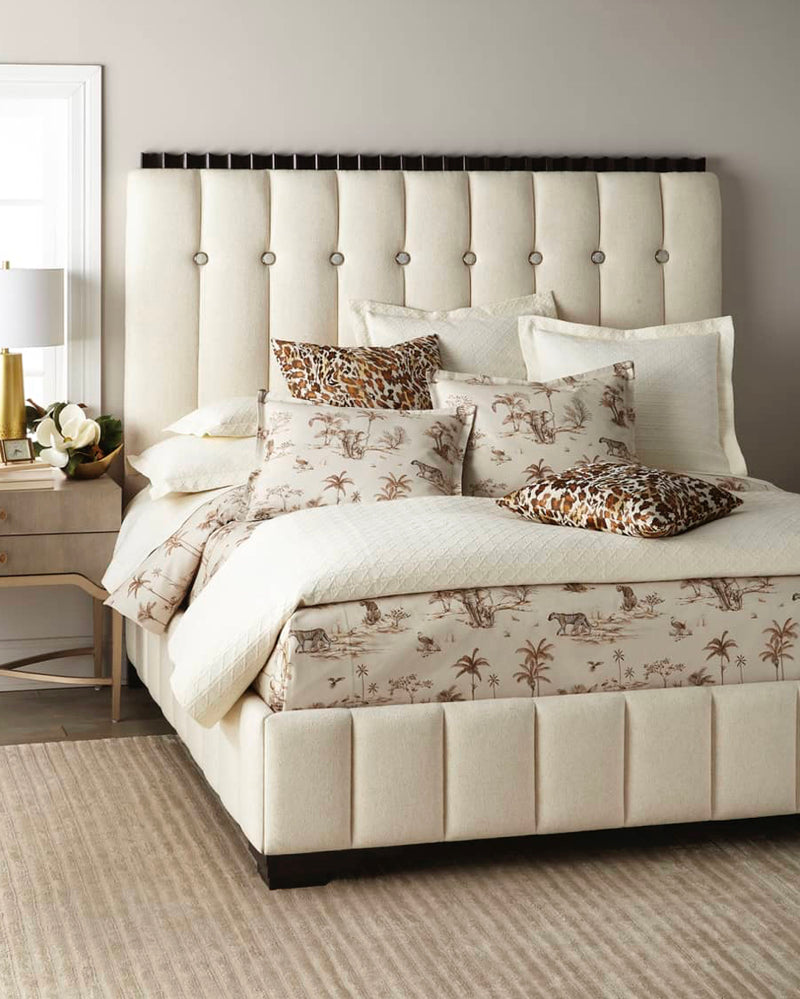 Zenia Espresso & Ivory Bed - Luxury Living Collection