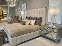 Zenia Silver King Bed - Luxury Living Collection