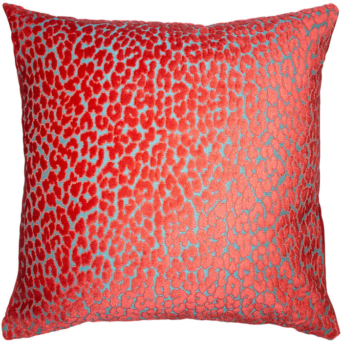 Red Print Throw Pillow Cover - Designer Collection