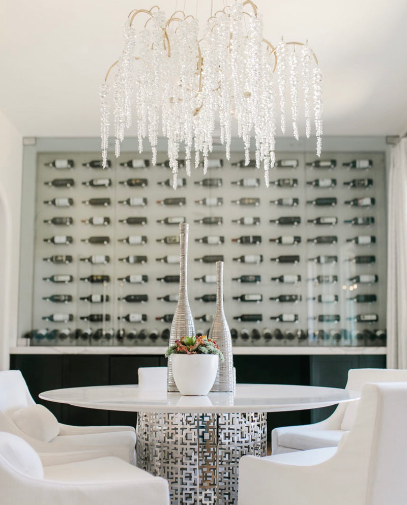 Aries Cascading Crystal Chandelier - Luxury Living Collection