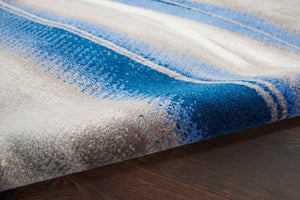 Celestia Ivory/Grey/Blue Rug - Elegance Collection