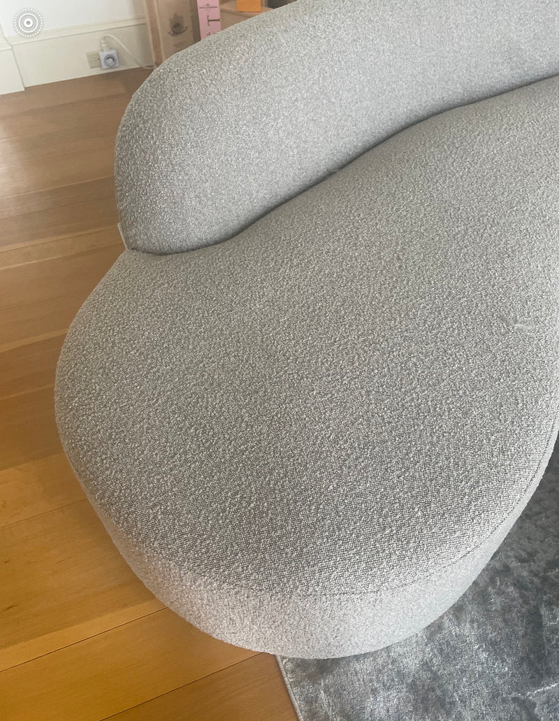 Giovanni Grey Fabric Sectional Sofa
