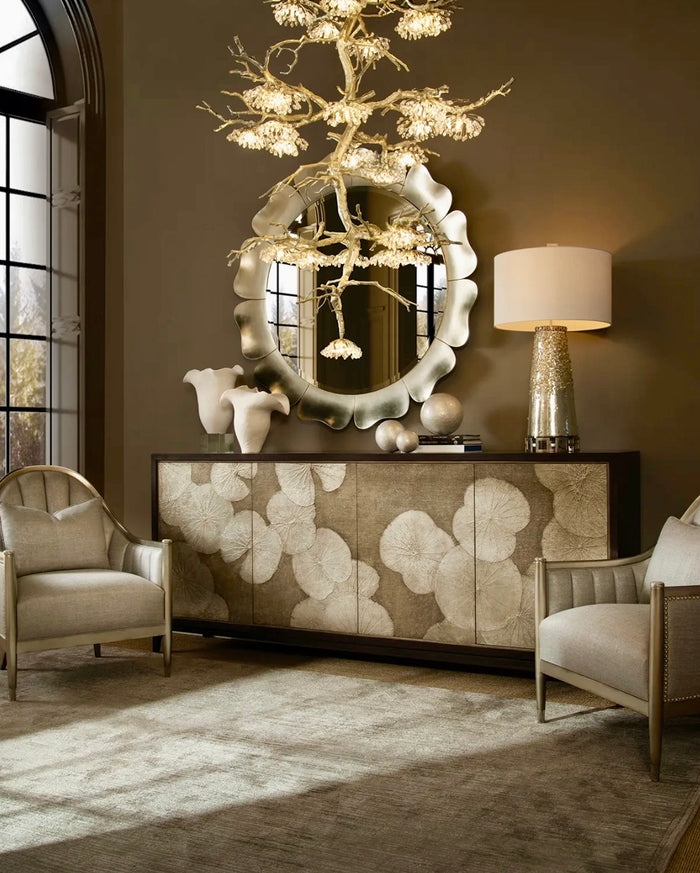 Champagne Petals Mirror - Luxury Living Collection