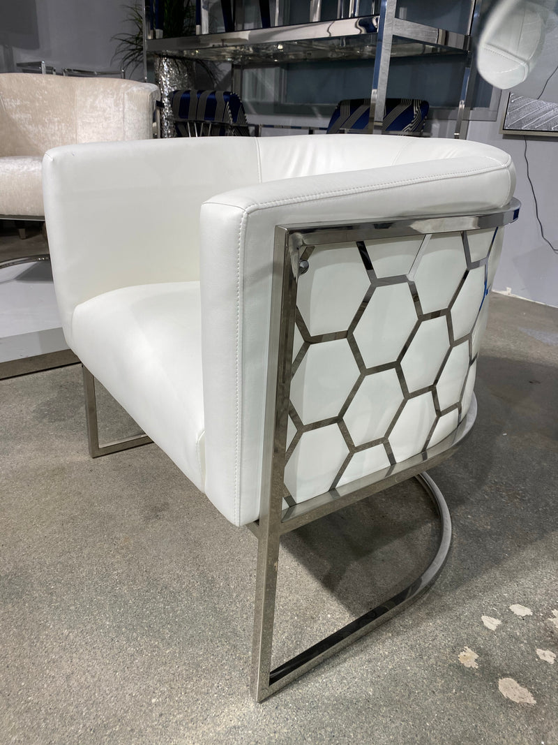 Cora Ivory Accent Chair
