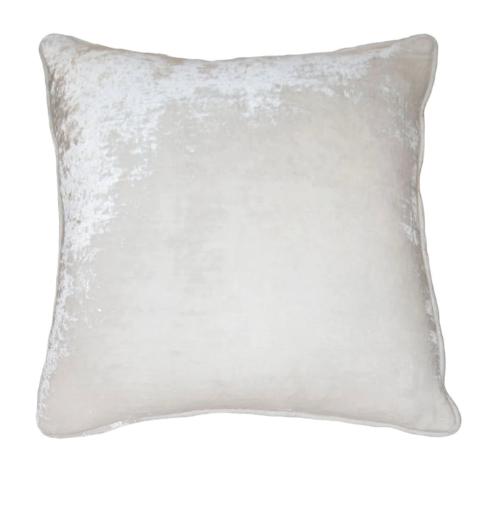 White Velvet Throw Pillow Cover - Designer Collection