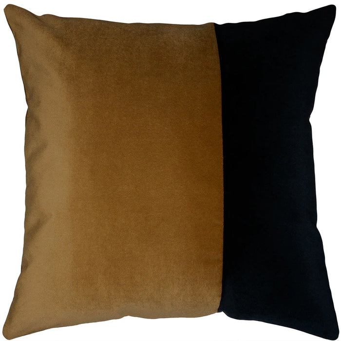 Honey & Black Throw Pillow Cover - Designer Collection