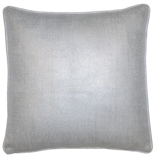 Silver Solid Flower Throw Pillow Cover - Designer Collection