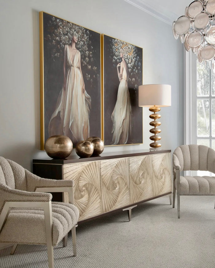 Cosmopolitan Under The Night Sky Painting I - Luxury Living Collection