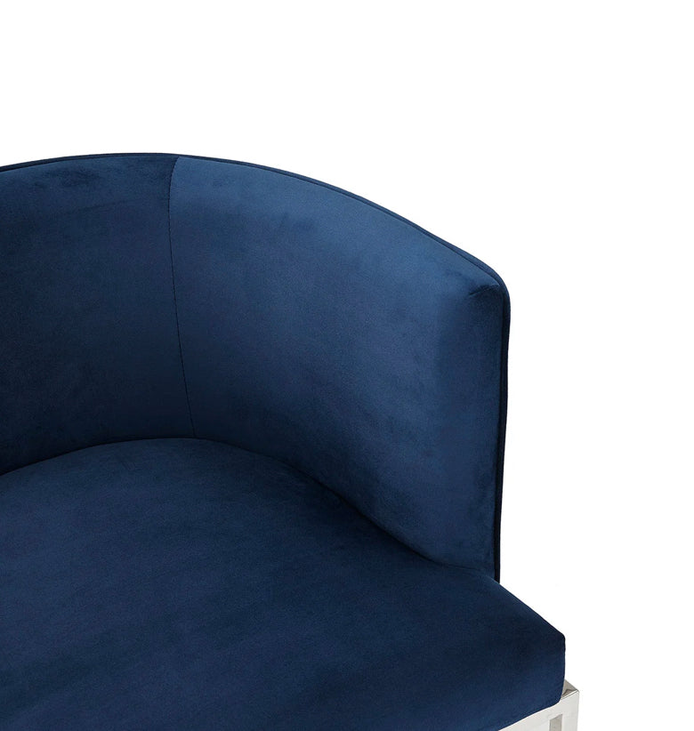 Cora Blue Velvet Chair