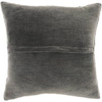 Fien Pewter 20" x 20" Throw Pillow - Elegance Collection