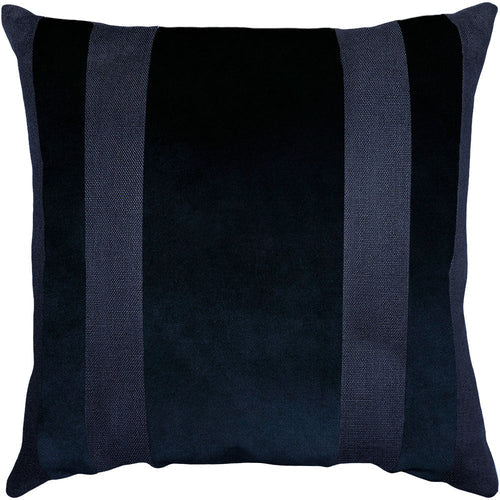 Indigo Tuxedo III Throw Pillow Cover - Designer Collection