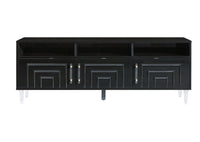 Chicago Black Media Console - Luxury Living Collection