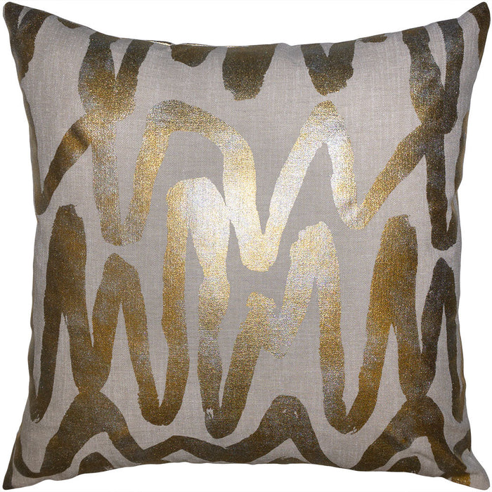 Gold Trail Throw Pillow Cover - Designer Collection
