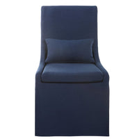 Hazel Armless Blue Line Chair