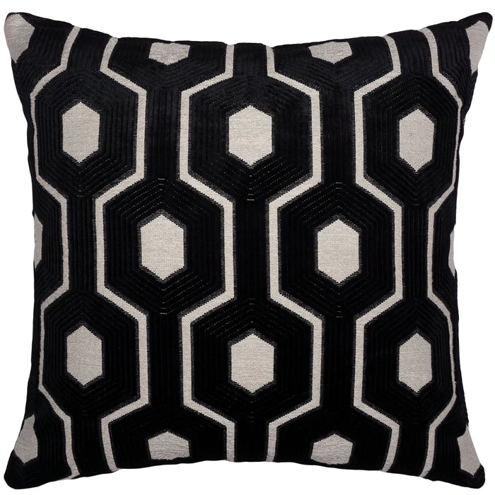 Black Tie II Throw Pillow Cover - Designer Collection