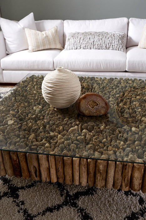 New York Coffee Table with Glass
