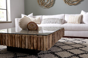 New York Coffee Table with Glass