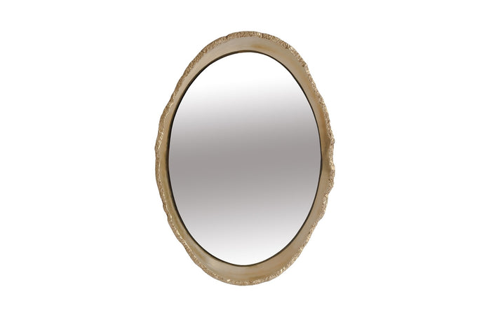Ovo Gold Leaf Mirror