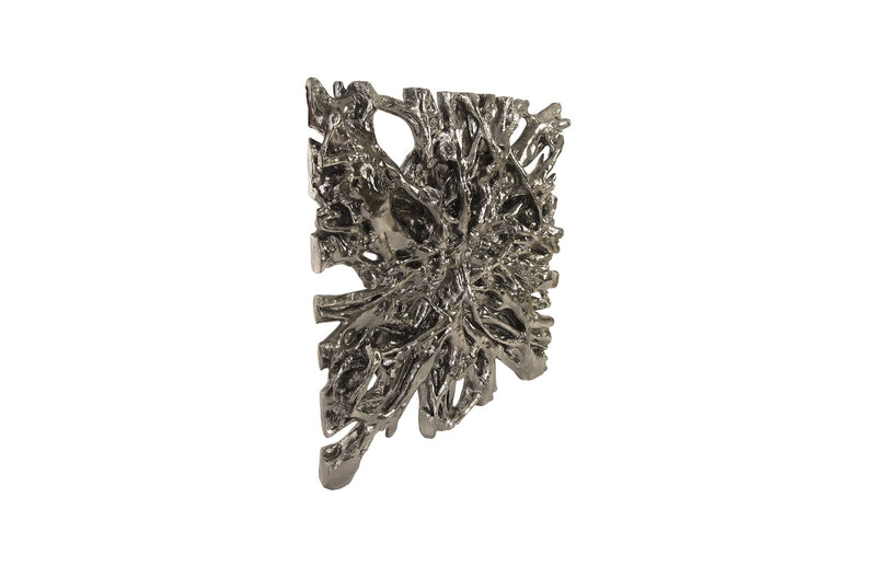 Liquid Silver Tree Root Wall Sculpture