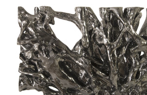 Liquid Silver Tree Root Wall Sculpture