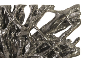 Liquid Silver Tree Root Wall Sculpture