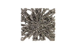 Liquid Silver Tree Root Wall Sculpture
