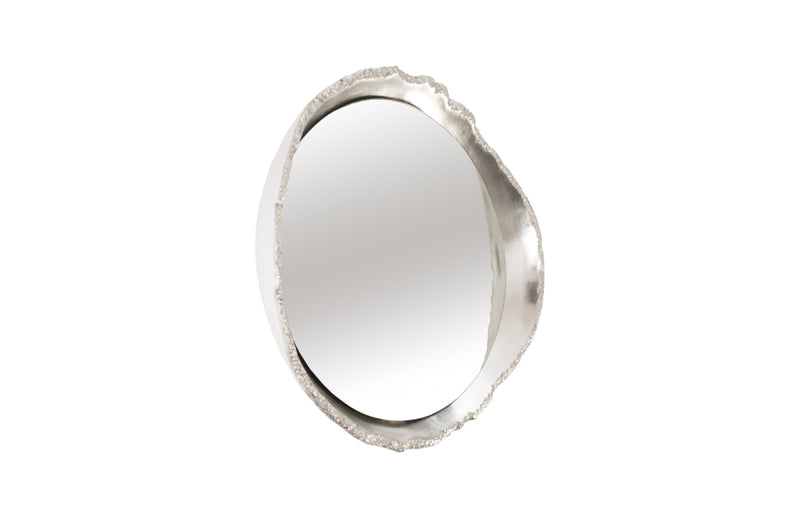 Ovo Silver Leaf Mirror