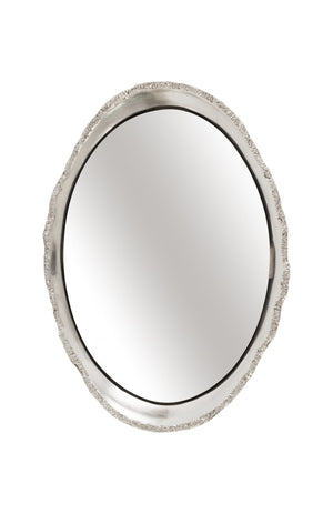 Ovo Silver Leaf Mirror