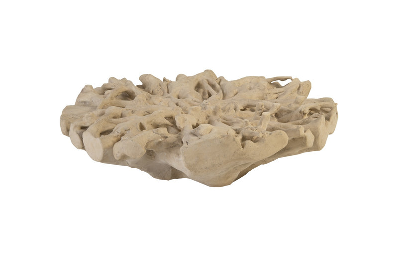 Luxi Roman Stone Natural Root Coffee Table